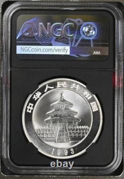1993 Chine S10y Panda Petite Date Ms 9,9 (s19a-b10)
