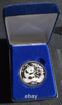1994 Chine 1 OZ Panda en Argent avec Boîte