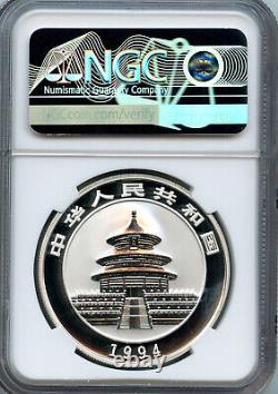 1994-P Panda d'argent 1 once, 10 yuans, NGC PF68 Ultra Cameo. Type PROOF.