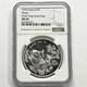 1995 Chine Panda 1 Oz. Argent 999 10 Yuan Ngc Ms69 Petit Rameau Petite Date