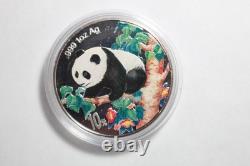 1998 Chine 10 Yuan 1 oz. 999 Argent Preuve Couleur Pièce Panda #4