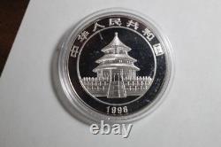 1998 Chine 10 Yuan 1 oz. 999 Argent Preuve Couleur Pièce Panda #4