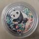 1998 Chine 1/2 Oz Argent Panda 5 Yuan &Eacute;preuve Coloris&eacute;e