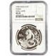1998 Panda Argent Chinois Petite Date 1 Oz 999 Pi&egrave;ce De 10 Yuans Ngc Ms69