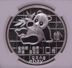 1Pcs NGC MS69 1989 Chine 10 Yuan Panda Pièce d'argent 1 Oz Pièce d'argent Panda