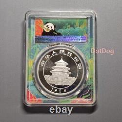 1 pièce PCGS MS69 1996 Chine 10 Yuan 1 oz pièce en argent Panda grande date