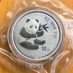 2000 Chine 10YUAN Panda Expo de Timbres et de Pièces de Guangzhou Pièce d'Argent Panda 1oz Avec COA