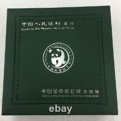2000 Chine 10yuan Panda Coin Chine 2000 Panda Argent Pièce 1oz Avec Boîte