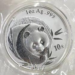 2003 Chine 10 YUAN 1 once pièce en argent Panda