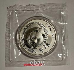 2003 Chine 10 YUAN Pièce d'argent Panda 1oz