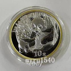 2005 Chine 10YUAN Pièce de monnaie Exposition internationale de la monnaie de Beijing Panda Pièce d'argent 1oz