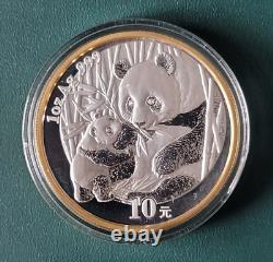 2005 Pièce de monnaie Panda en argent 1 oz 999 Chine Exposition internationale de la monnaie de Beijing