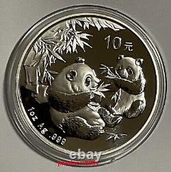 2006 Chine 10 YUAN Pièce d'argent Panda 1 oz Ag. 999