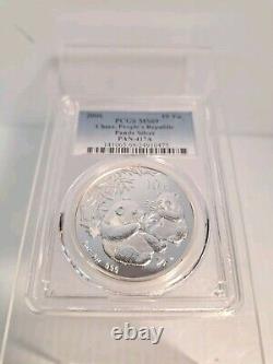 2006 Chine 10 Yuan 1 oz Panda Pièce en argent PCGS MS69