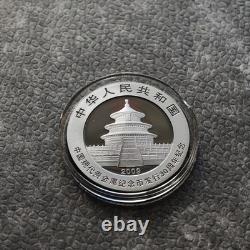 2009 1OZ 10 Yuan Argent Panda Chine Empire Noir 24kt Or ÉPREUVE UNIQUEMENT 1000 #26