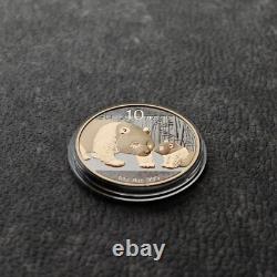 2011 1OZ 10 Yuan Argent Panda Chine Empire Noir 24kt Or PREUVE UNIQUEMENT 1000pc 321