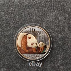 2011 1OZ 10 Yuan Argent Panda Chine Empire Noir 24kt Or PREUVE UNIQUEMENT 1000pc 321