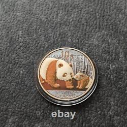 2011 1OZ 10 Yuan Argent Panda Chine Empire Noir 24kt Or PROOF SEULEMENT 1000 pièces