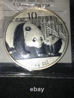 2011 Chine, 10 Yuan. 999ag Panda, Coin Mart Classé PF-67 UHC