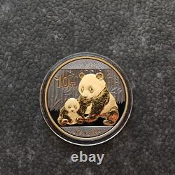 2012 1OZ 10Yuan Argent Panda Chine Empire Noir Or 24kt PROOF UNIQUEMENT 1000 pièces