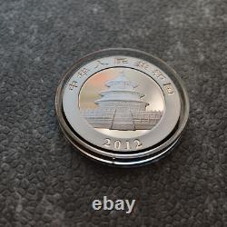 2012 1OZ 10Yuan Argent Panda Chine Empire Noir Or 24kt PROOF UNIQUEMENT 1000 pièces