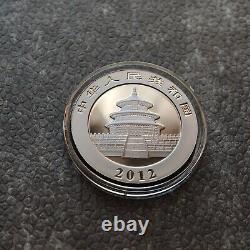 2012 1OZ 10Yuan Panda Argent Chine Empire Noir Or 24kt NOUVEAU UNIQUEMENT 1000 pièces