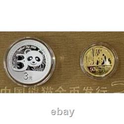 2012 Chine 30ème De Chine Panda Gold Coin Émission Or & Argent Coin 1/10+1/4oz