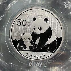 2012 Chine 5oz Panda Pièce D'argent 50yuan, Chine Panda Argent Commémoratif Coin