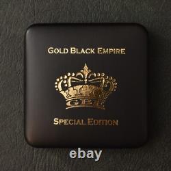 2013 1 OZ Argent Panda Chine 24kt Or Empire Noir Rhodium PROOF UNIQUEMENT 1000 #264