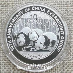 2013 Chine 10 YUAN 30e ANNIVERSAIRE DU Groupe Everbright Chinois Pièce d'argent Panda