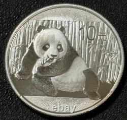 2015 1 oz. 999 argent Chine 10¥ Panda Forêt de Bambou Cité Interdite Pièce d'Argent