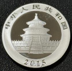 2015 1 oz. 999 argent Chine 10¥ Panda Forêt de Bambou Cité Interdite Pièce d'Argent