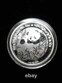 2015 1oz Argent Panda de Chine Bao Bao Smithsonian