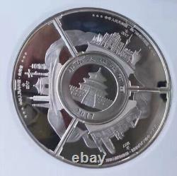 2017 Chine 30g Pièce d'Argent + 3 pièces (3x15g) Médailles d'Argent Set TuanYuan Panda