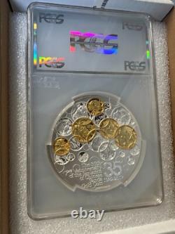 2017 Chine 500g Argent 35e Ann. Émission Panda Médaille Officielle de la Monnaie PCGS PR69DCAM