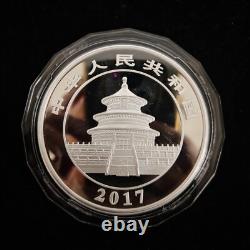 2017 Chine 50 Yuan 150g Pièce en Argent Panda Épreuve