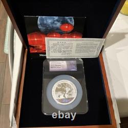2017 Z CHINE PANDA FESTIVAL DE LA LUNE 5 oz ARGENT NGC U. C PREMIÈRE ÉDITION boîte de monnaie coa