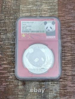 2018 Panda chinoise 10 ans Early Releases NGC MS69