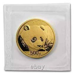 2018 St. 2018 Panda en Or de Chine 30 grammes BU (Scellé)