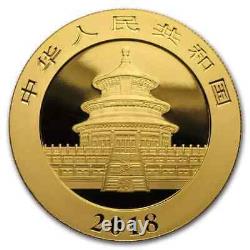 2018 St. 2018 Panda en Or de Chine 30 grammes BU (Scellé)