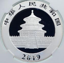 2019 China Panda Mom Avec Cub Proof Silver 10 Yuan Chinese Coin Ngc Ms70 I86684