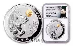 2020Z 1oz Chine Festival de la Lune Panda design 2015 De l'ensemble Héritage NGC PF70UC FDOI