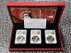 2020 Chine 3x Panda 10 Yuan Pièces Ngc Ms70 Lot#b2326 Argent ! Avec Étui Et C. O. A