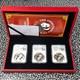 2020 Chine 3x Panda 10 Yuan Pièces Ngc Ms70 Lot#b2333 Argent ! Avec Étui & C. O. A