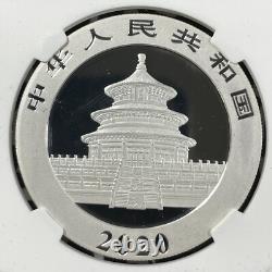 2020 Chine 3x Panda 10 Yuan Pièces NGC MS70 Lot#B2333 Argent ! Avec Étui & C. O. A