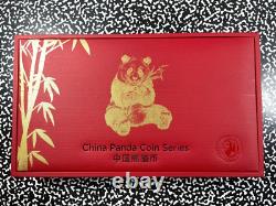 2020 Chine 3x Panda 10 Yuan Pièces NGC MS70 Lot#B2333 Argent ! Avec Étui & C. O. A