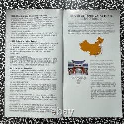 2020 Chine 3x Pandas 10 Yuan Pièces NGC MS70 Lot#B2327 Argent ! Avec Étui et C. O. A
