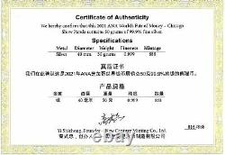 2021 Chine Ana World's Fair Of Money Panda 50g Pièce De Preuve En Argent