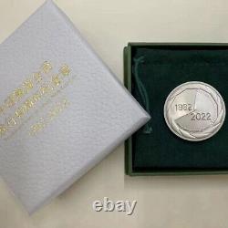 2021 Chine La 40ème médaille de la pièce en or Panda de Chine (20g d'argent + 1g de pièce en or)