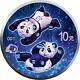 2022 ¥10 Chine Glowing Intelligence Artificielle Panda 30 Grams Argent Pièce